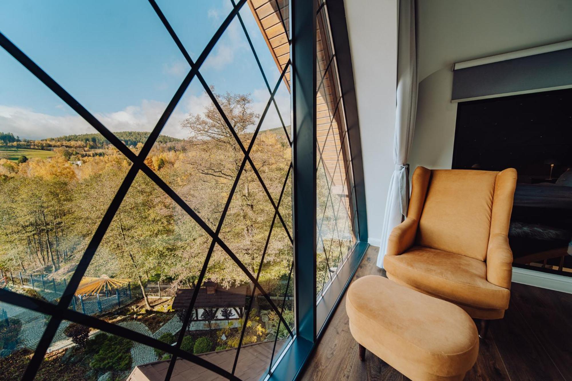 Norweska Dolina Family&Pet-Friendly Resort Szklarska Poręba Exterior foto The view from the window of the hotel